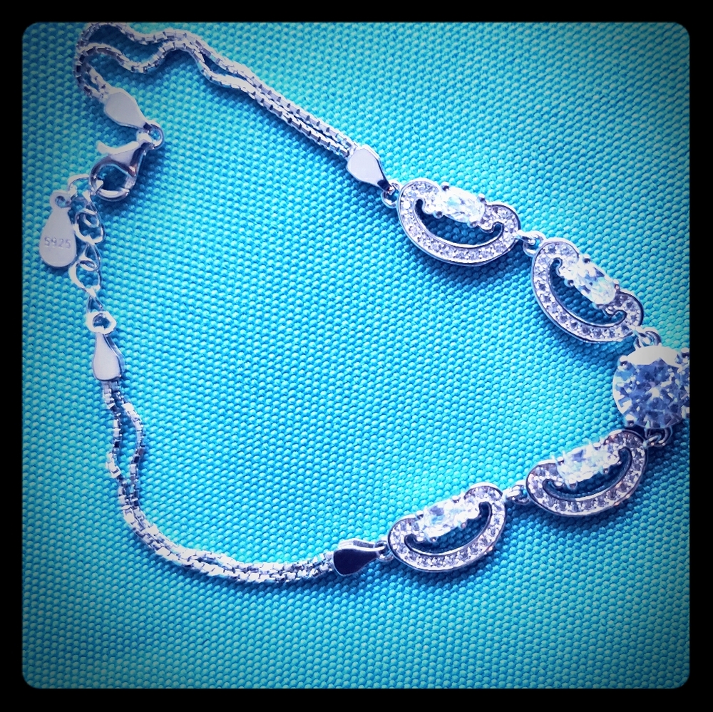 Sparkly silver bracelet